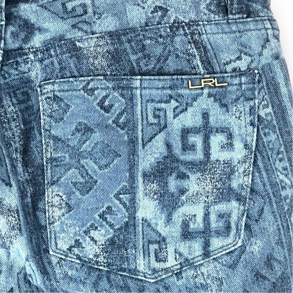 Patterned Blue Jeans - Picture 5 of 9